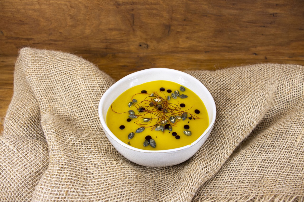 Kürbiscrèmesuppe mit Ingwer